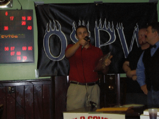 OSPW MOST POPULAR TYGER SMITH ACCEPTING THE AWARD WILLIAM FOX